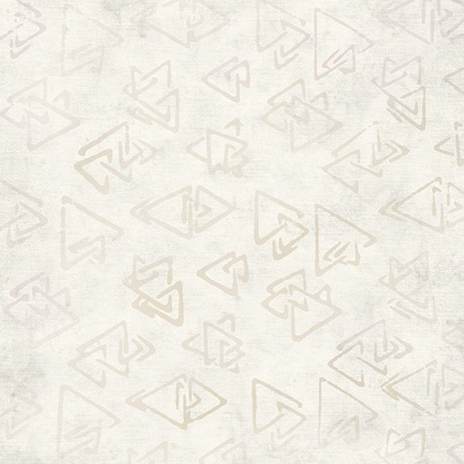 [IB-61230-5001] Chromatic Batik Triangles Snow