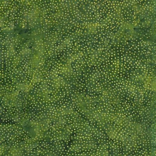 [IB-11235-5690] Earthly Greens Batik Paisley Dot Green Grass From Island Batik