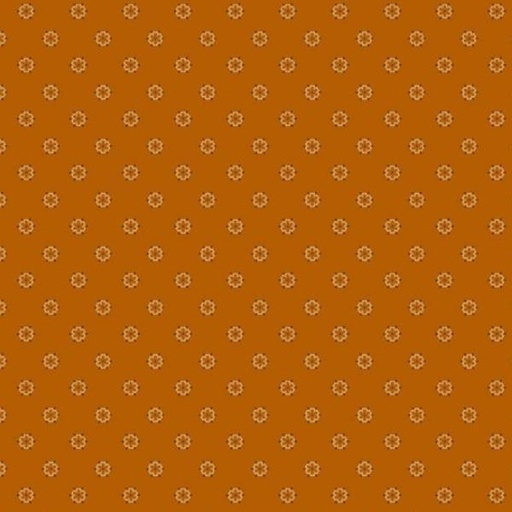 [MB-170795-RUST] Piecemakers Sampler Flower Pop Rust By Pam Buda For Marcus Fabrics