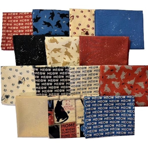 [PP-PurrfectionFQB] Purrfection Fat Quarter Bundle From Clothworks