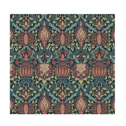 [FR-PWWM053.INDIGO] Morris & Co Granada Indigo By The Original Morris & Co For Free Spirit Fabrics 