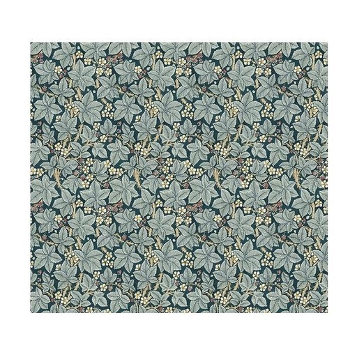 [FR-PWWM056.INDIGO] Morris & Co Bramble Indigo By The Orginal Morris & Co For Free Spirit Fabrics 