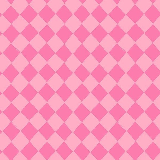 [WF-53888-2] Eloise Checker Pink on Pink by K.Thompson, H.Knight, and Simon & Schuster for Windham Fabrics 