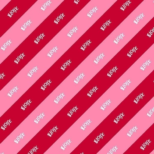 [WF-53884-5] Eloise Rawther Good Bias Stripe Red By K.Thompson, H.Knight, Simon&Schuster For Windham Fabrics