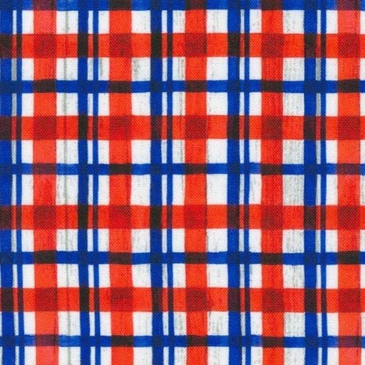 [KAF-22304-202] Independence Day Americana Red, White, And Blue Plaid By Elena Vladykina For Robert Kaufman Fabrics