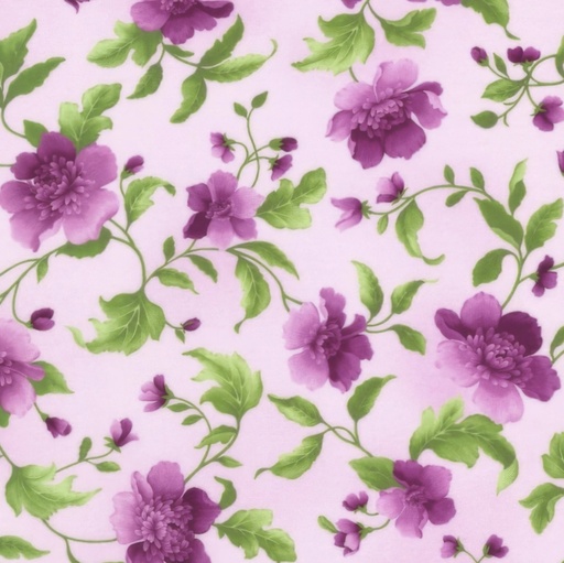 [KAF-21945-233] Flowerhouse: Camille Large Floral on Berry from Robert Kaufman