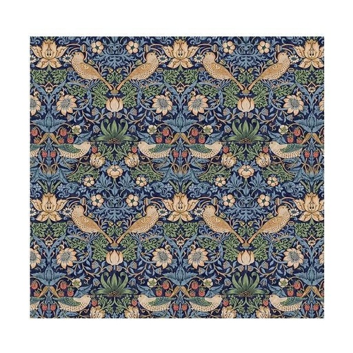 [FR-QBWM009.MULTI] The Original Morris & Co Strawberry Thief Wide Backing By Morris & Co For Freespirit Fabrics 