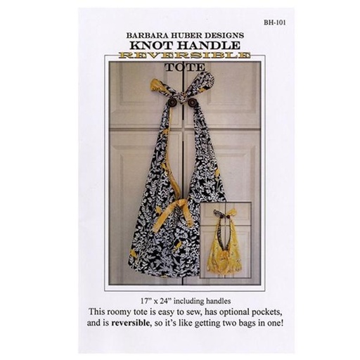 [BH-101] Knot Handle Reversible Tote Pattern by Barbara Huber