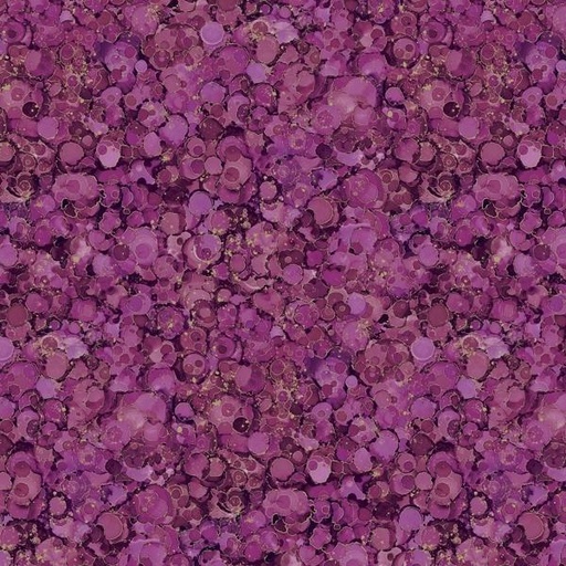 [NOR-26834-26] Midas Touch Plum Bubbles By Deborah Edwards & Melanie Samra For Northcott Fabrics