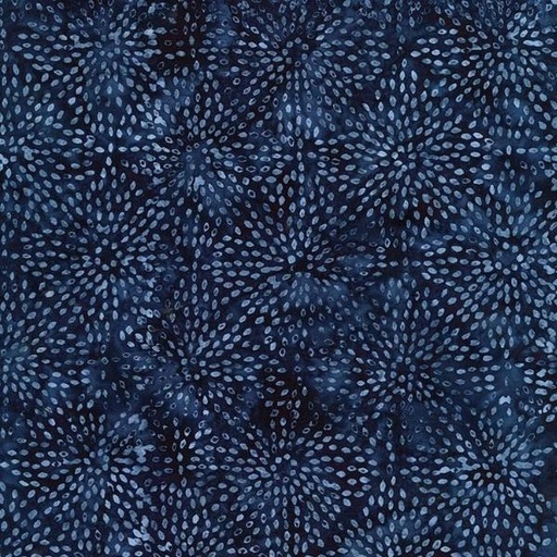 [TTR-B2739-NAVY] Tonga Wideback Fireworks Navy Batik From Timeless Treasures