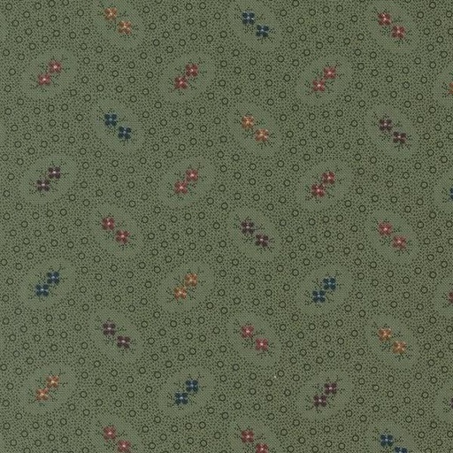 [MOD-9742-15] Chickadee Landing Leaf Twin Blooms Dots Blenders By Kansas Trouble Quilters For Moda Fabrics