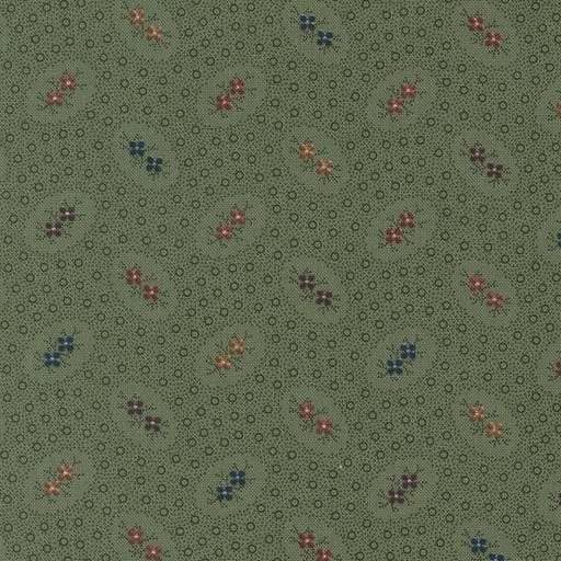 [MOD-9742-15] Chickadee Landing Leaf Twin Blooms Dots Blenders By Kansas Trouble Quilters For Moda Fabrics