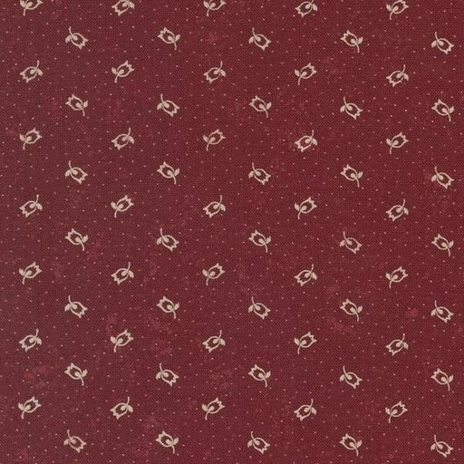 [MOD-9745-13] Chickadee Landing Rosebud Dots Poppy By Kansas Troubles Quilters For Moda Fabrics