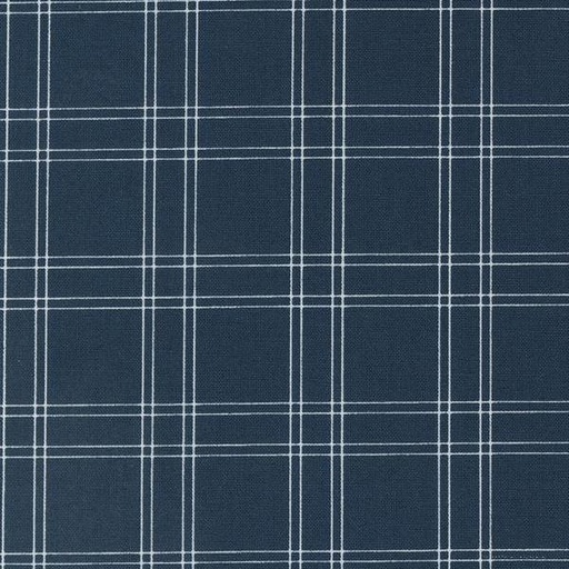 [MOD-55302-14] Shoreline Navy Plaid Checks By Camille Roskelley For Moda Fabrics