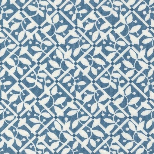 [MOD-55303-13] Shoreline Medium Blue Lattice Checks And Plaids By Camille Roskelley For Moda Fabrics