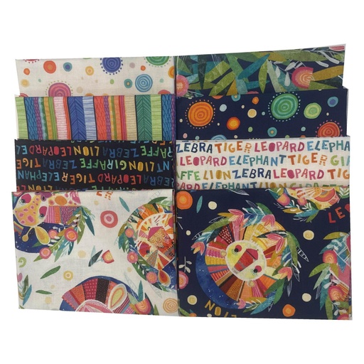 [pp-WildatHeartFQBun] Wild At Heart Fat Quarter Bundle From P&B Textiles