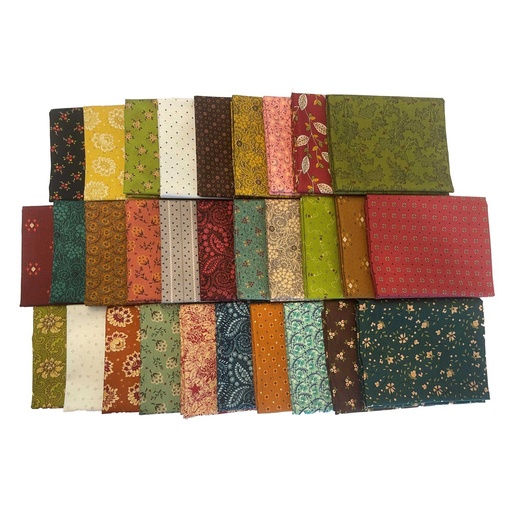 [pp-QuietGraceFQbun] Quiet Grace Fat Quarter Bundle From Henry Glass