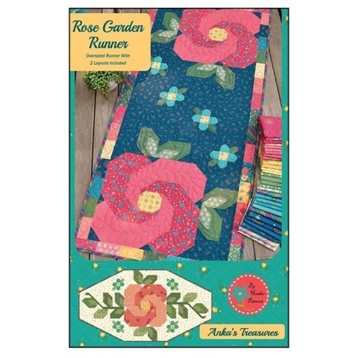 [ANK-349] Rose Garden Tablerunner Pattern By Heather Peterson For Anka'S Treasures