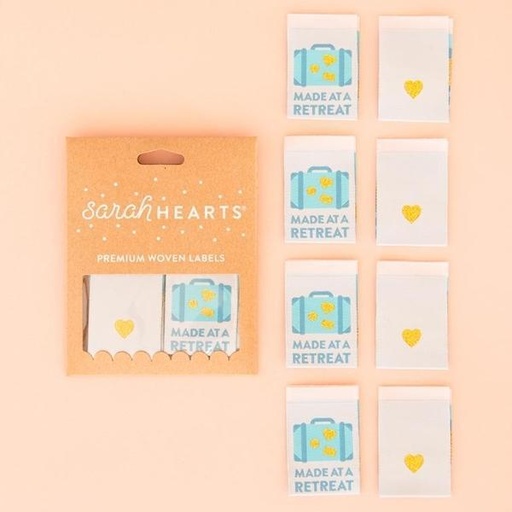[SH-LP-190] Made At Retreat Quilt Label from Sarah Hearts