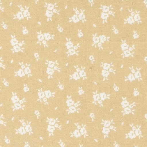 [MOD-31734-12] Flower Girl Blooms Small Floral Wheat By My Sew Quilty Life For Moda Fabrics