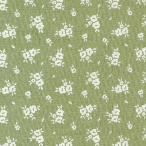 [MOD-31734-19] Flower Girl Blooms Small Floral Celadon By My Sew Quilty Life For Moda Fabrics