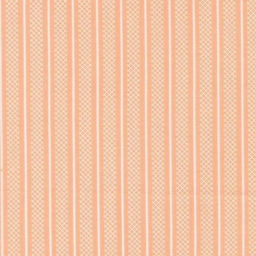 [MOD-31735-17] Flower Girl Hatched Stripes Peachy By My Sew Quilty Life For Moda Fabrics