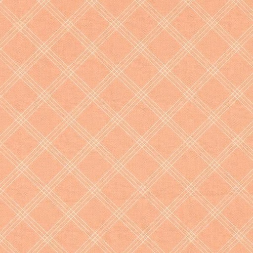 [MOD-31737-17] Flower Girl Woven Checks & Plaids Peachy By My Sew Quilty Life For Moda Fabrics