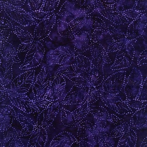 [TTR-B2707-GRAPE] Tonga Brightside Batik Abstract Dots & Lines Leaves From Timeless Treasures