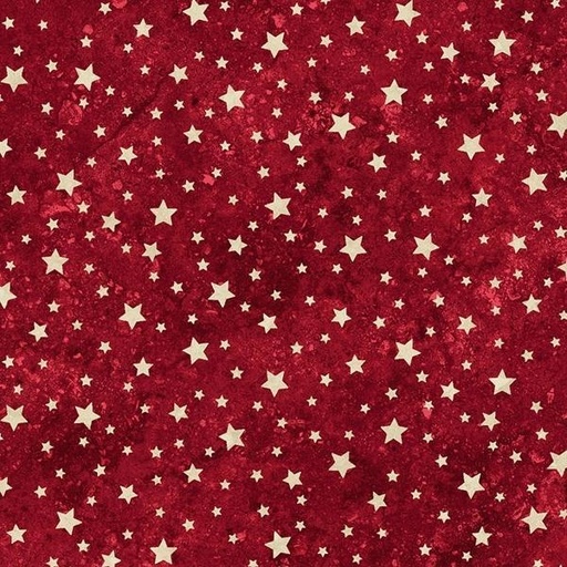 [NOR-27017-24] Stars & Stripes 12 Tonal Stars Red By Linda Ludovico For Northcott Fabrics