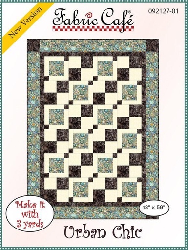 [FCC-092127-01] Urban Chic 3 Yard Quilt Pattern From Fabric Cafe