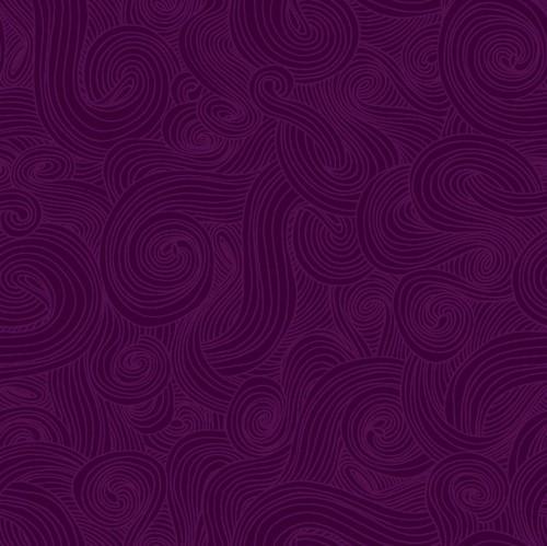 [SEF-1351-PLUM] Just Color! Swirl Plum By Studio E Fabrics