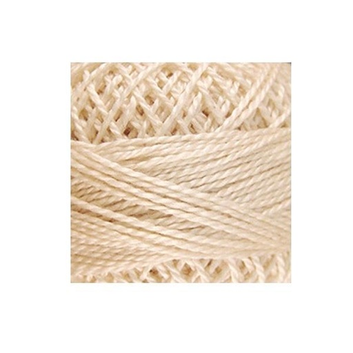 [VI-PCS8-005] Valdani Solid Perle Cotton Thread, Size 8 Light Ecru