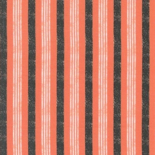 [MOD-5214-12] Hey Boo Boougie Stripe Soft Pumpkin By Lella Boutique For Moda Fabrics
