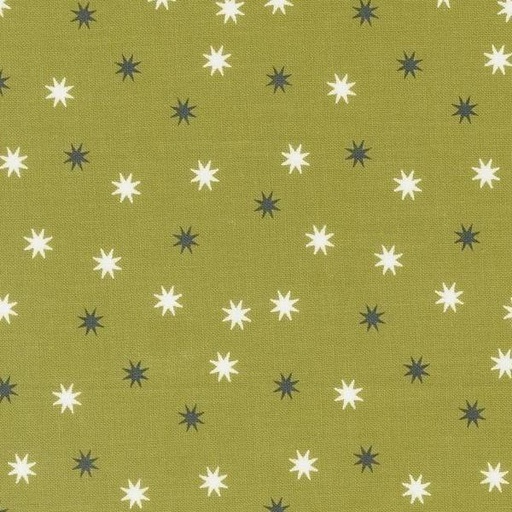 [MOD-5215-17] Hey Boo Practical Magic Stars Witchy Green By Lella Boutique For Moda Fabrics