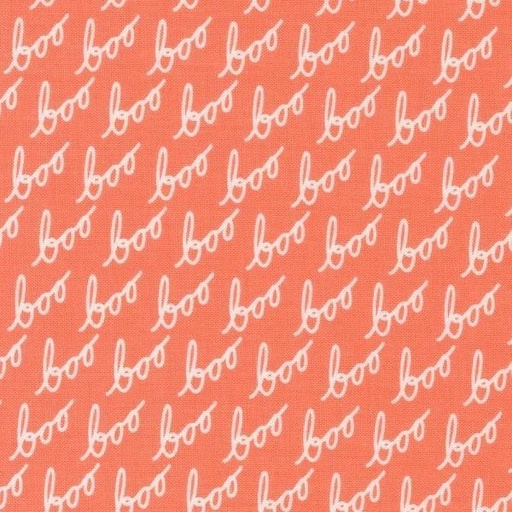 [MOD-5212-12] Hey Boo Boo Text Soft Pumpkin By Lella Boutique For Moda Fabrics