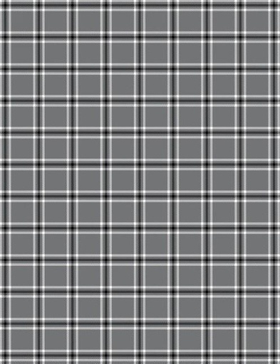 [SEF-T4-90] Gray Windowpane Plaid Hand Towel From Studio E Fabrics