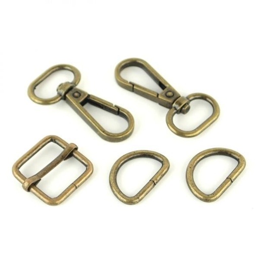 [STP-STS-193A] Level 3 Basic Hardware Set, Antique Brass, from Sallie Tomato