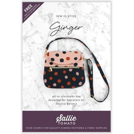 [STO-LST-128] Ginger Crossbody Purse Pattern By Jessica Barrera For Sallie Tomato