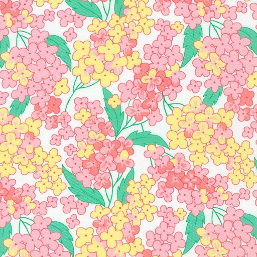 [KAF-22077-10] Flowerhouse: At The Cottage Cottage Florals Pink By Debbie Beaves For Robert Kaufman Fabircs