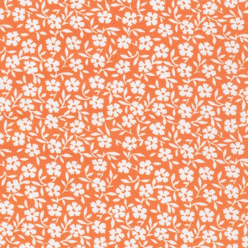 [KAF-22078-8] Flowerhouse: At The Cottage Small Blooms Orange By Debbie Beaves For Robert Kaufman Fabrics