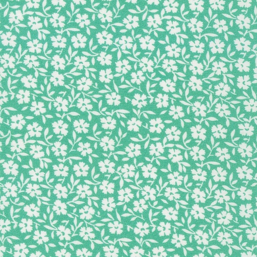 [KAF-22078-36] Flowerhouse: At The Cottage Small Blooms Aloe By Debbie Beaves For Robert Kaufman Fabrics
