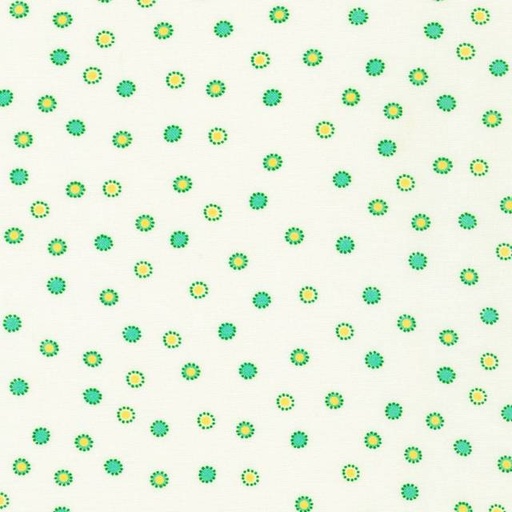 [KAF-22081-36] Flowerhouse: At The Cottage Dotted Aloe By Debbie Beaves For Robert Kaufman Fabrics