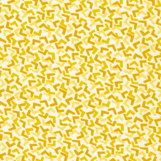 [KAF-22082-5] Flowerhouse: At The Cottage Angles Yellow By Debbie Beaves For Robert Kaufman Fabrics