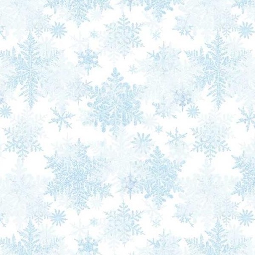 [PB-5454-LB] Snowfall Large Snowflakes Light Blue By Geetanjali Behera For P&B Textiles