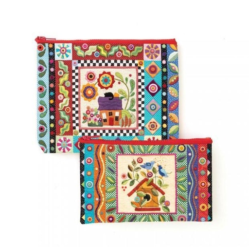 [CTP-20436] Colorful Creatures Eco Pouch Set By Erica Kaprow