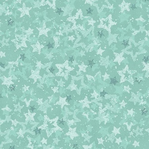 [BEN-17064-24] Star Of Wonder, Star Of Light Heavenly Star Aqua By Nancy Halvorsen For Benartex