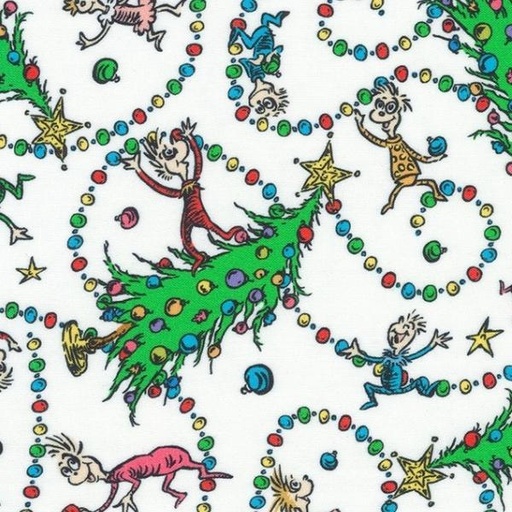 [KAF-22569-478] How The Grinch Stole Christmas Ornaments White By Dr. Seuss Enterprises For Robert Kaufman