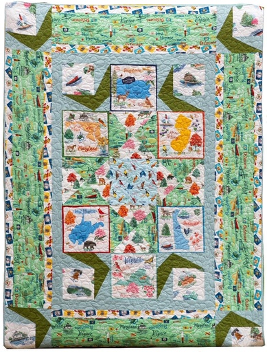 [PP-ChessieQuilt] Chessie Quilt Kit From Midatlantic Shop Hop