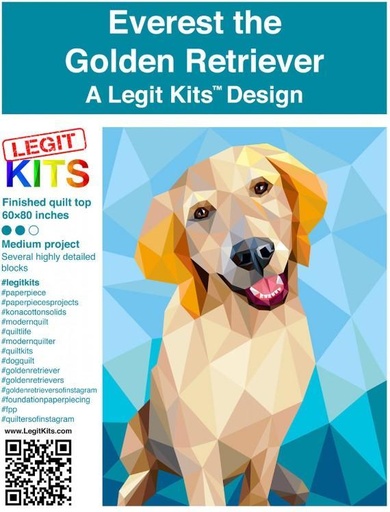 [LK-PT018] Everest The Golden Retriever Pattern From Legit Kits