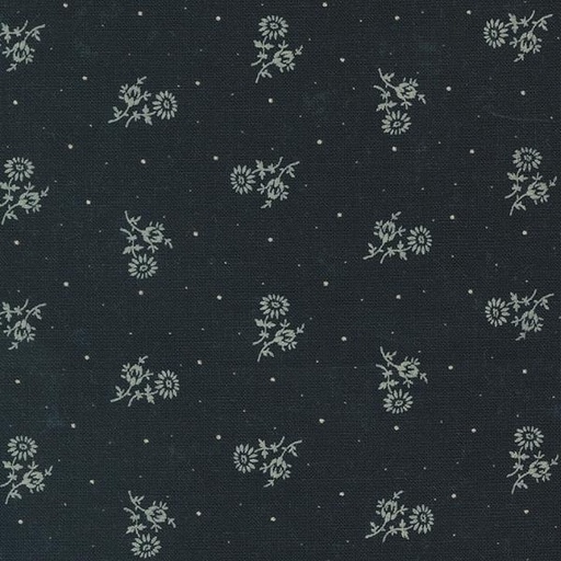 [MOD-9751-19] Blackbirds Nest Thistle Ditsy Dot Black By Kansa Troubles Quilters For Moda Fabrics